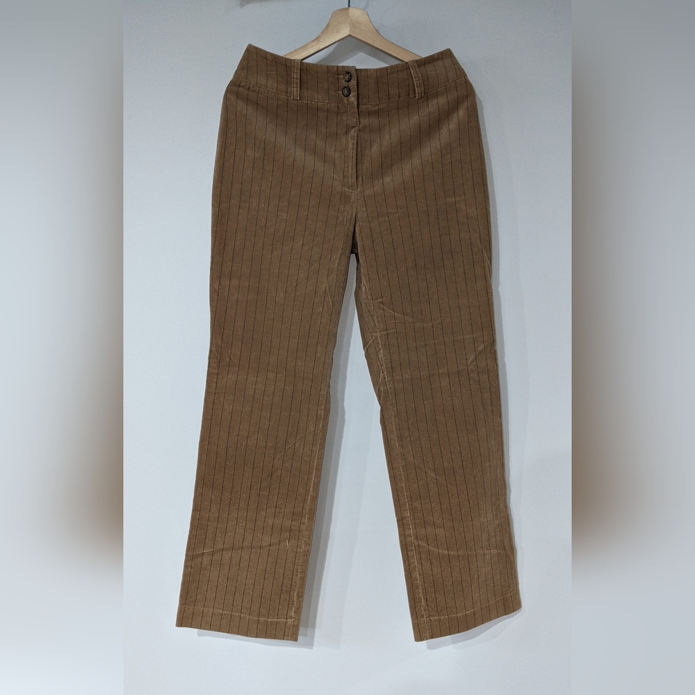 WILLISMITH WOMEN'S WIDE LEG CORDUROY PIN STRIPED PANT SIZE 8
